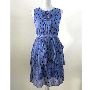NWT, Banana Republic Blue Polka Dot Dress, Size 2